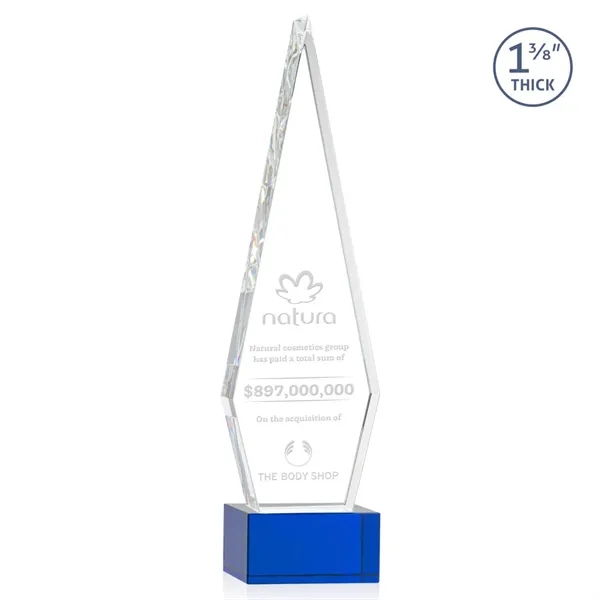 This Optical Crystal Springfield Award on base features an elongated, tall... from ASI 84592 St Regis Group / St Regis