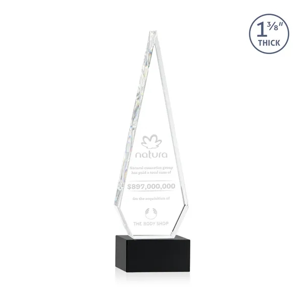 This Optical Crystal Springfield Award on base features an elongated, tall... from ASI 84592 St Regis Group / St Regis