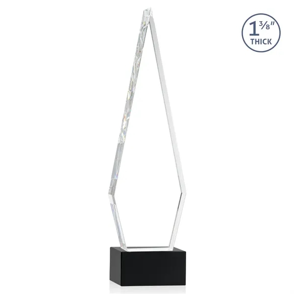 This Optical Crystal Springfield Award on base features an elongated, tall... from ASI 84592 St Regis Group / St Regis