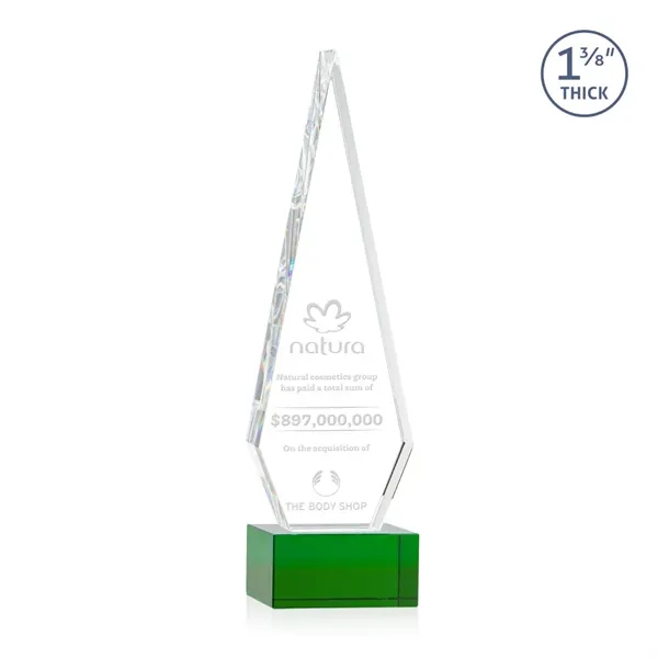 This Optical Crystal Springfield Award on base features an elongated, tall... from ASI 84592 St Regis Group / St Regis