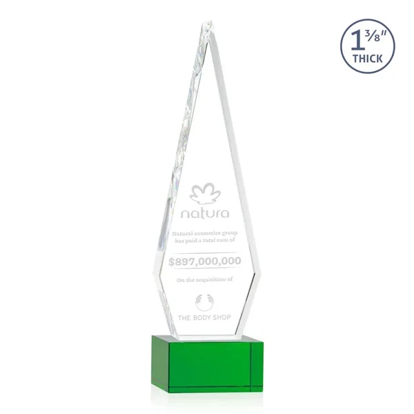 This Optical Crystal Springfield Award on base features an elongated, tall... from ASI 84592 St Regis Group / St Regis