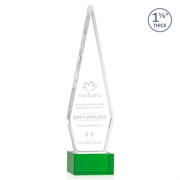 This Optical Crystal Springfield Award on base features an elongated, tall... from ASI 84592 St Regis Group / St Regis