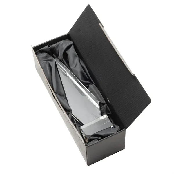 This Optical Crystal Springfield Award on base features an elongated, tall... from ASI 84592 St Regis Group / St Regis