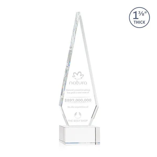 This Optical Crystal Springfield Award on base features an elongated, tall... from ASI 84592 St Regis Group / St Regis