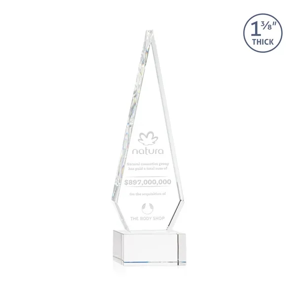 This Optical Crystal Springfield Award on base features an elongated, tall... from ASI 84592 St Regis Group / St Regis