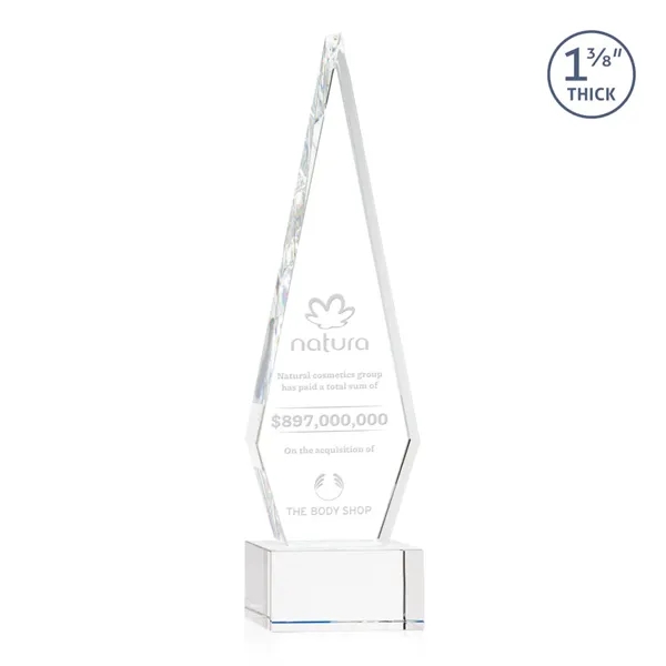 This Optical Crystal Springfield Award on base features an elongated, tall... from ASI 84592 St Regis Group / St Regis