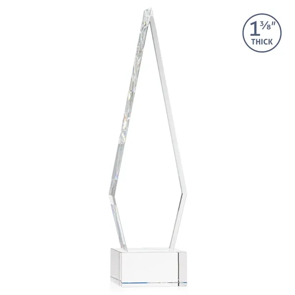 This Optical Crystal Springfield Award on base features an elongated, tall... from ASI 84592 St Regis Group / St Regis