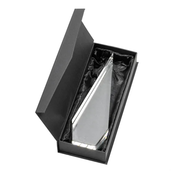 This Optical Crystal Springfield Award on base features an elongated, tall... from ASI 84592 St Regis Group / St Regis
