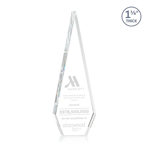 This Optical Crystal Springfield Award on base features an elongated, tall... from ASI 84592 St Regis Group / St Regis