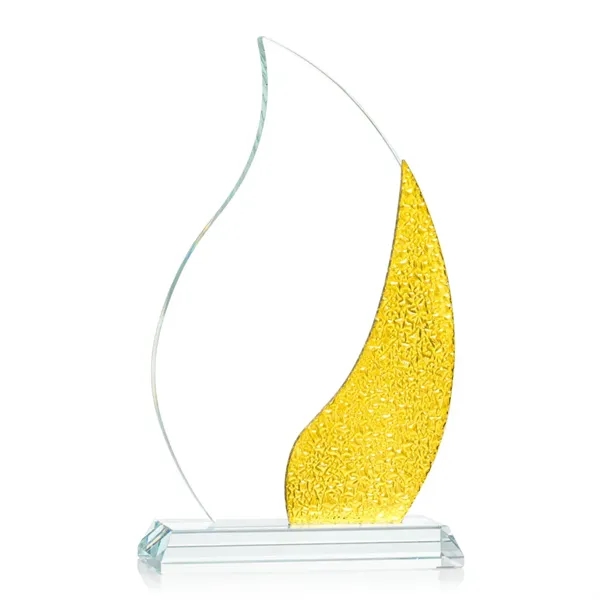The Oakley Flame VividPrint™ Award is a radiant Starfire Crystal masterpiece... from ASI 84592 St Regis Group / St Regis