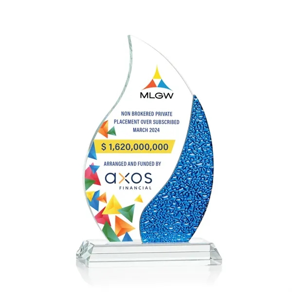 The Oakley Flame VividPrint™ Award is a radiant Starfire Crystal masterpiece... from ASI 84592 St Regis Group / St Regis