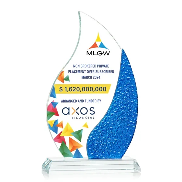 The Oakley Flame VividPrint™ Award is a radiant Starfire Crystal masterpiece... from ASI 84592 St Regis Group / St Regis