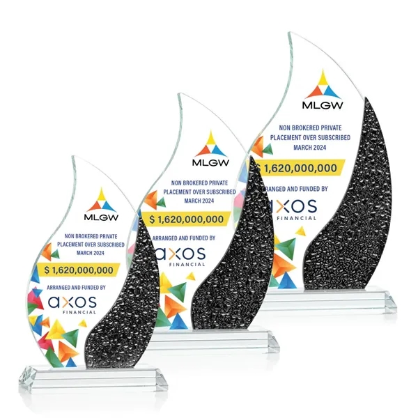 The Oakley Flame VividPrint™ Award is a radiant Starfire Crystal masterpiece... from ASI 84592 St Regis Group / St Regis