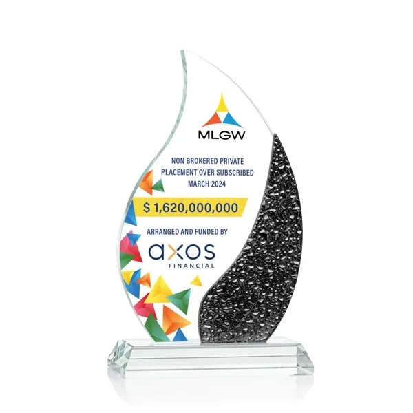 The Oakley Flame VividPrint™ Award is a radiant Starfire Crystal masterpiece... from ASI 84592 St Regis Group / St Regis