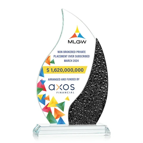 The Oakley Flame VividPrint™ Award is a radiant Starfire Crystal masterpiece... from ASI 84592 St Regis Group / St Regis