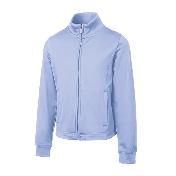 Our full-zip Girls' Nu Fitness Jacket is a modern athleisure style... from ASI 44620 Charles River Apparel