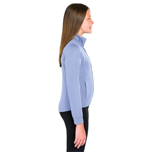 Our full-zip Girls' Nu Fitness Jacket is a modern athleisure style... from ASI 44620 Charles River Apparel
