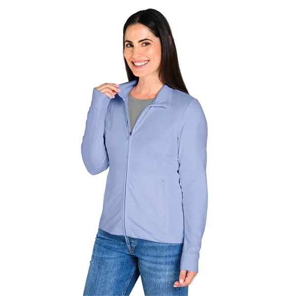 Our full-zip Women's Nu Fitness Jacket is a modern athleisure style... from ASI 44620 Charles River Apparel