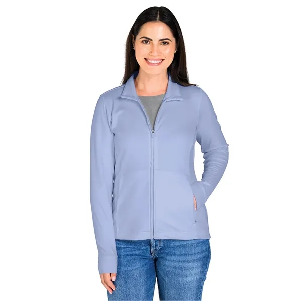 Our full-zip Women's Nu Fitness Jacket is a modern athleisure style... from ASI 44620 Charles River Apparel