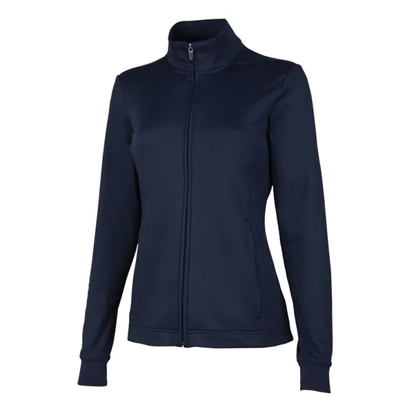 Our full-zip Women's Nu Fitness Jacket is a modern athleisure style... from ASI 44620 Charles River Apparel