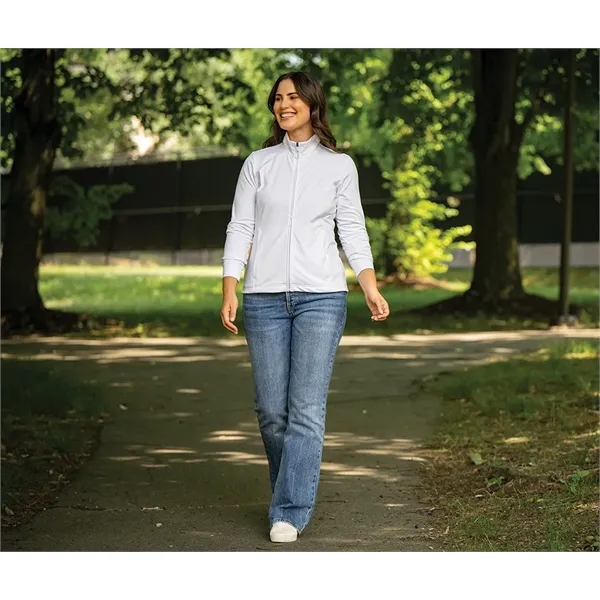 Our full-zip Women's Nu Fitness Jacket is a modern athleisure style... from ASI 44620 Charles River Apparel