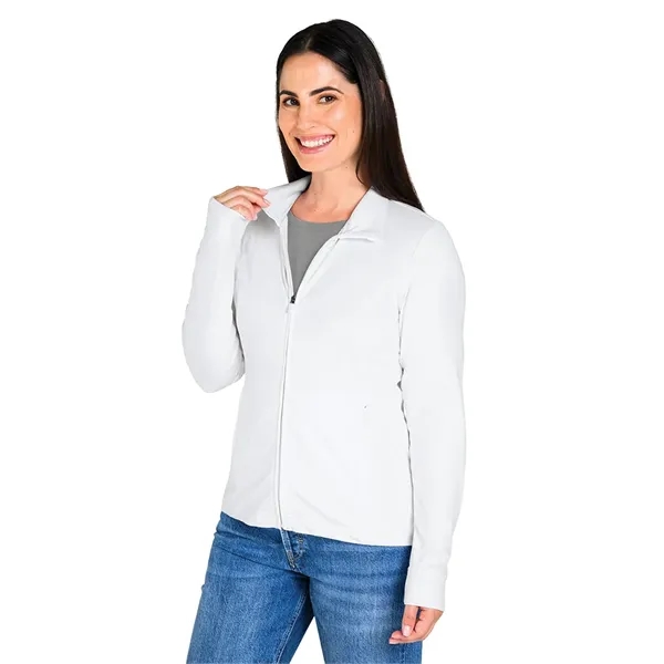 Our full-zip Women's Nu Fitness Jacket is a modern athleisure style... from ASI 44620 Charles River Apparel