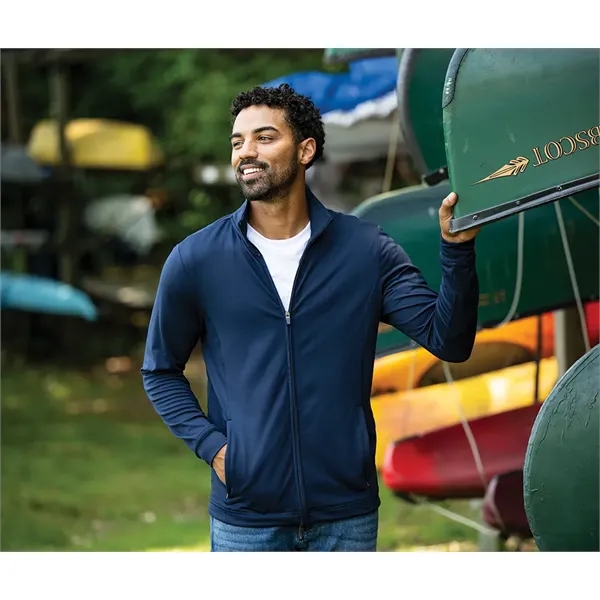 Our full-zip Men's Nu Fitness Jacket is a modern athleisure style... from ASI 44620 Charles River Apparel