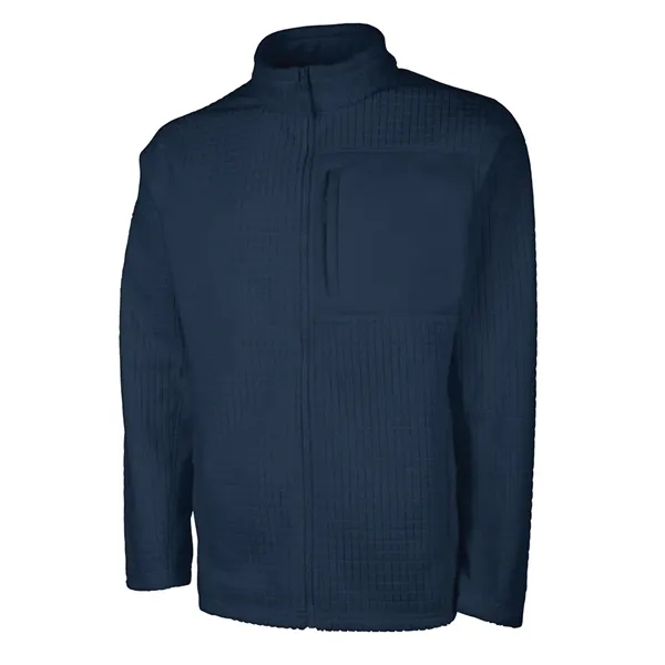 Our Men's Terrain Textured Fleece Jacket is a  wind and... from ASI 44620 Charles River Apparel