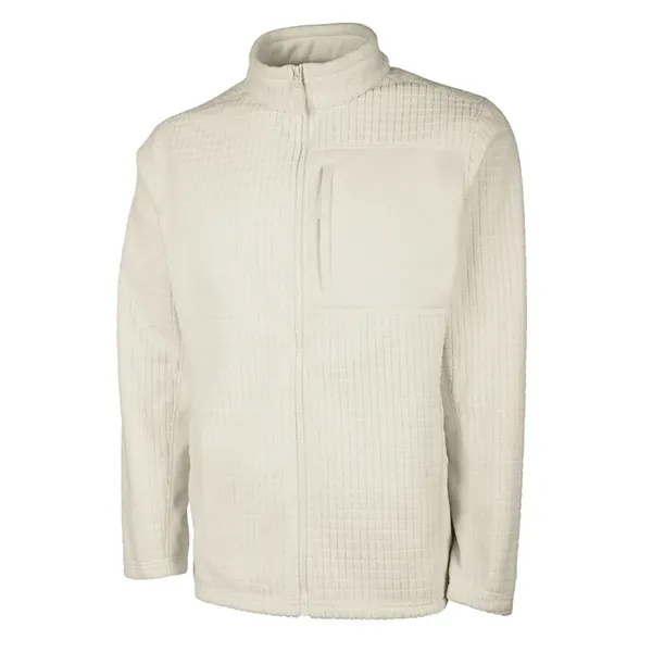 Our Men's Terrain Textured Fleece Jacket is a  wind and... from ASI 44620 Charles River Apparel