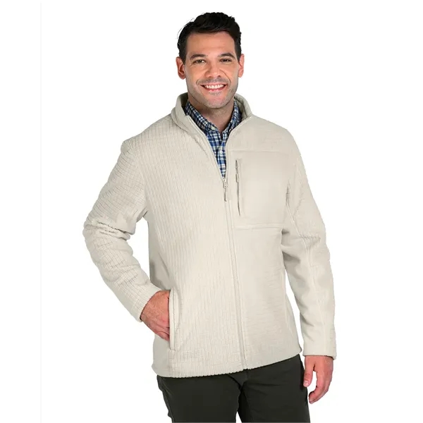 Our Men's Terrain Textured Fleece Jacket is a  wind and... from ASI 44620 Charles River Apparel