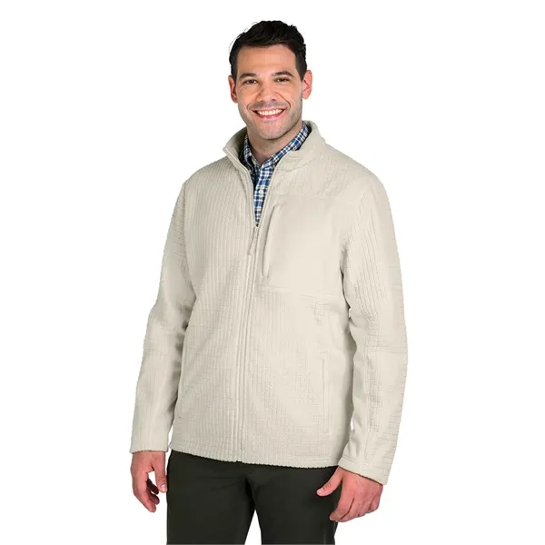 Our Men's Terrain Textured Fleece Jacket is a  wind and... from ASI 44620 Charles River Apparel