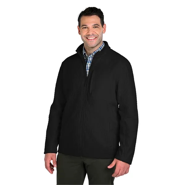 Our Men's Terrain Textured Fleece Jacket is a  wind and... from ASI 44620 Charles River Apparel