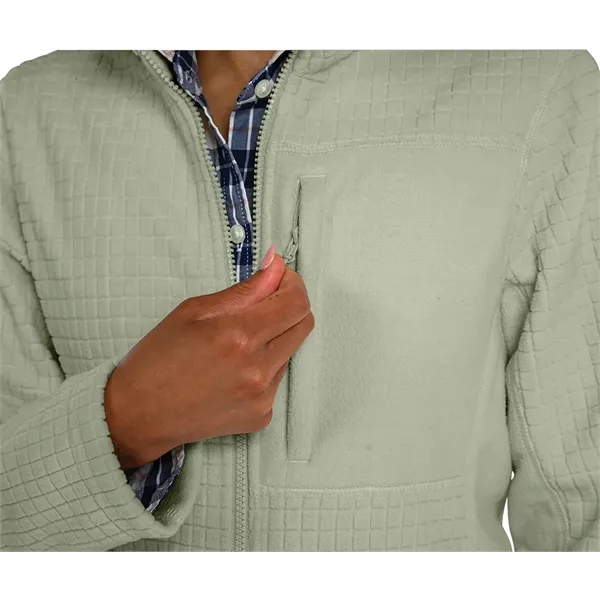 Our Women's Terrain Textured Fleece Jacket is a  wind and... from ASI 44620 Charles River Apparel