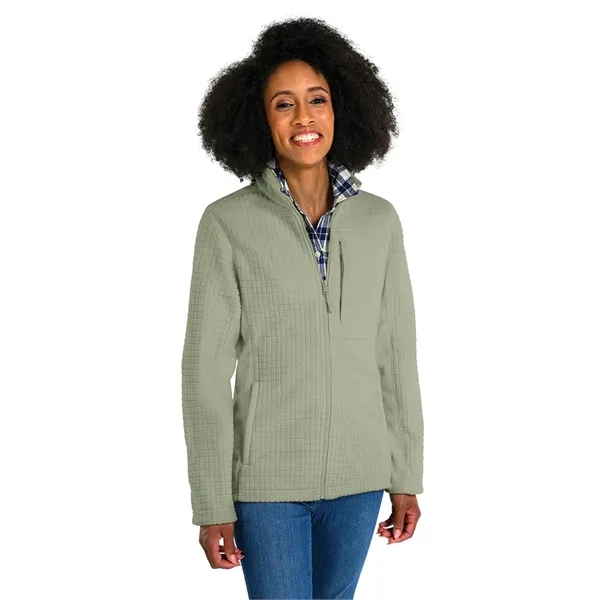Our Women's Terrain Textured Fleece Jacket is a  wind and... from ASI 44620 Charles River Apparel