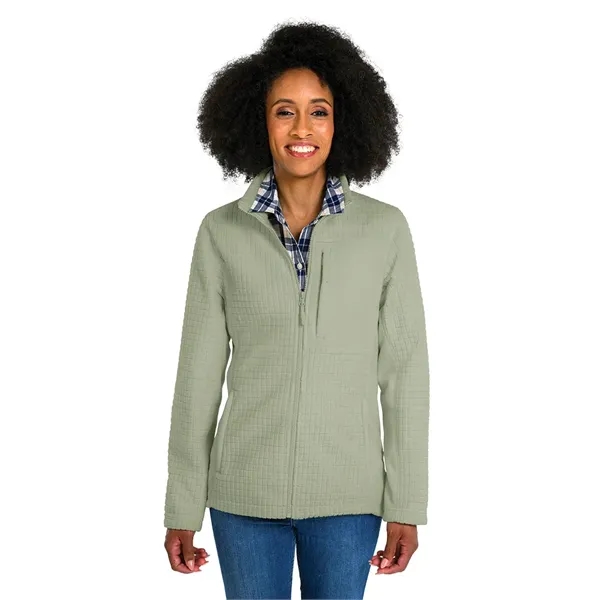 Our Women's Terrain Textured Fleece Jacket is a  wind and... from ASI 44620 Charles River Apparel