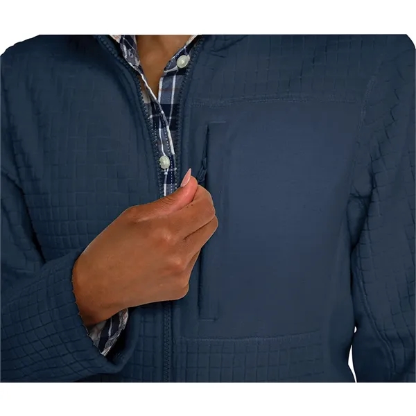 Our Women's Terrain Textured Fleece Jacket is a  wind and... from ASI 44620 Charles River Apparel