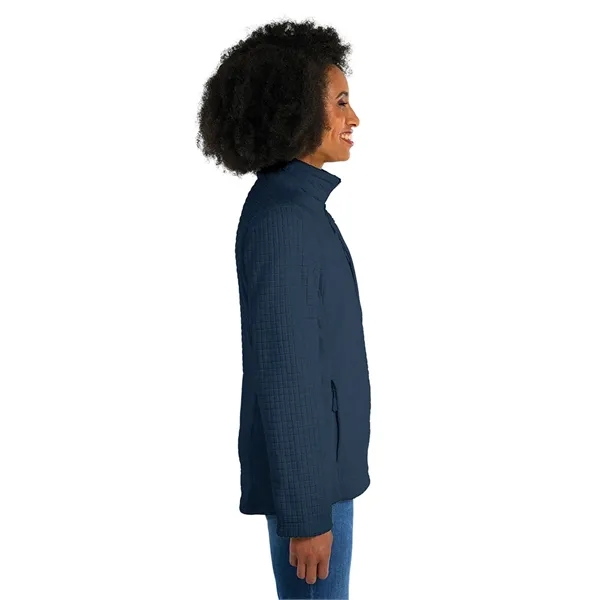Our Women's Terrain Textured Fleece Jacket is a  wind and... from ASI 44620 Charles River Apparel