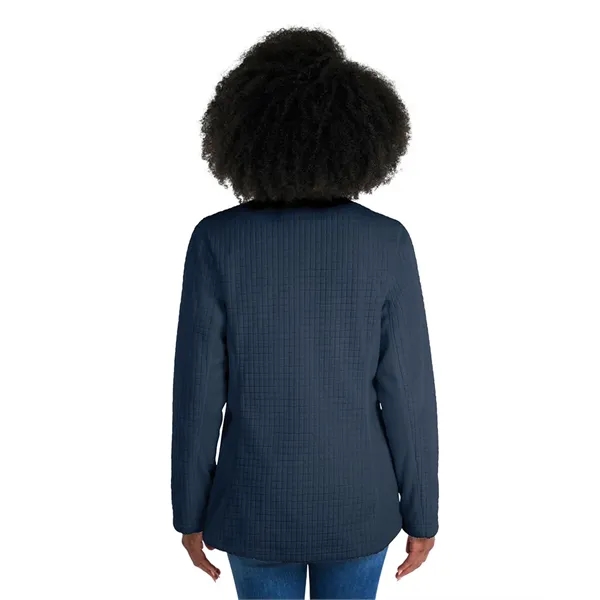 Our Women's Terrain Textured Fleece Jacket is a  wind and... from ASI 44620 Charles River Apparel