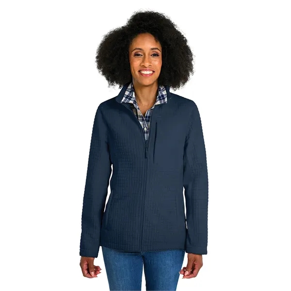 Our Women's Terrain Textured Fleece Jacket is a  wind and... from ASI 44620 Charles River Apparel