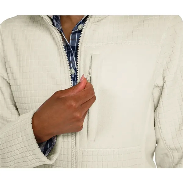 Our Women's Terrain Textured Fleece Jacket is a  wind and... from ASI 44620 Charles River Apparel