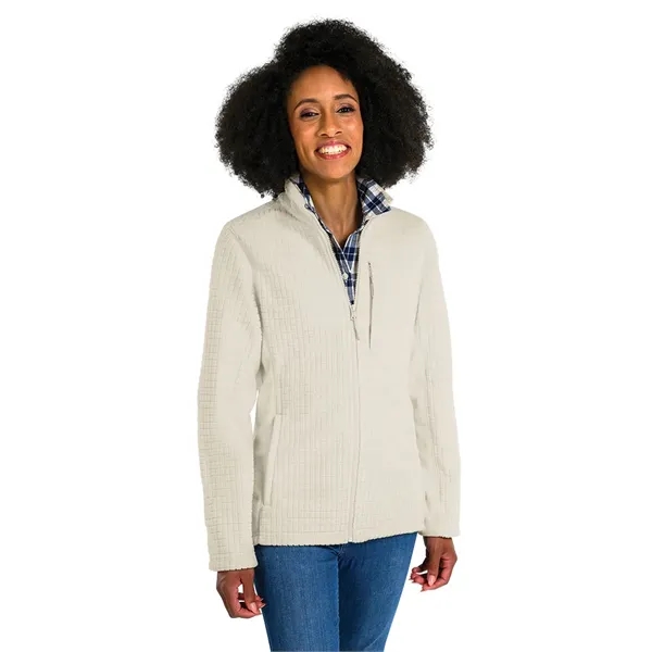 Our Women's Terrain Textured Fleece Jacket is a  wind and... from ASI 44620 Charles River Apparel