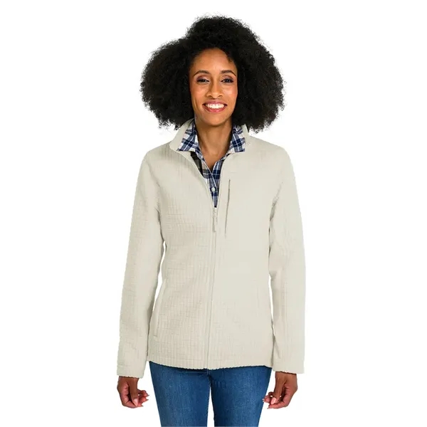 Our Women's Terrain Textured Fleece Jacket is a  wind and... from ASI 44620 Charles River Apparel