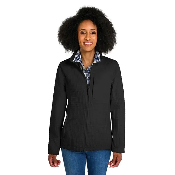 Our Women's Terrain Textured Fleece Jacket is a  wind and... from ASI 44620 Charles River Apparel