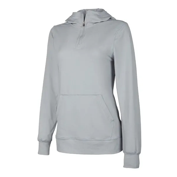 Our comfortable Women's Pulse Performance Quarter Zip Hoodie, has UV protection,... from ASI 44620 Charles River Apparel