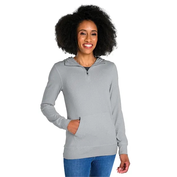 Our comfortable Women's Pulse Performance Quarter Zip Hoodie, has UV protection,... from ASI 44620 Charles River Apparel