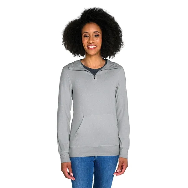 Our comfortable Women's Pulse Performance Quarter Zip Hoodie, has UV protection,... from ASI 44620 Charles River Apparel
