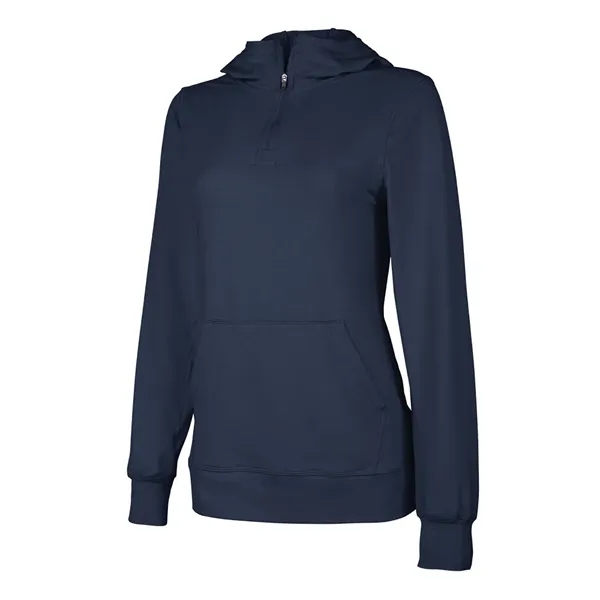 Our comfortable Women's Pulse Performance Quarter Zip Hoodie, has UV protection,... from ASI 44620 Charles River Apparel