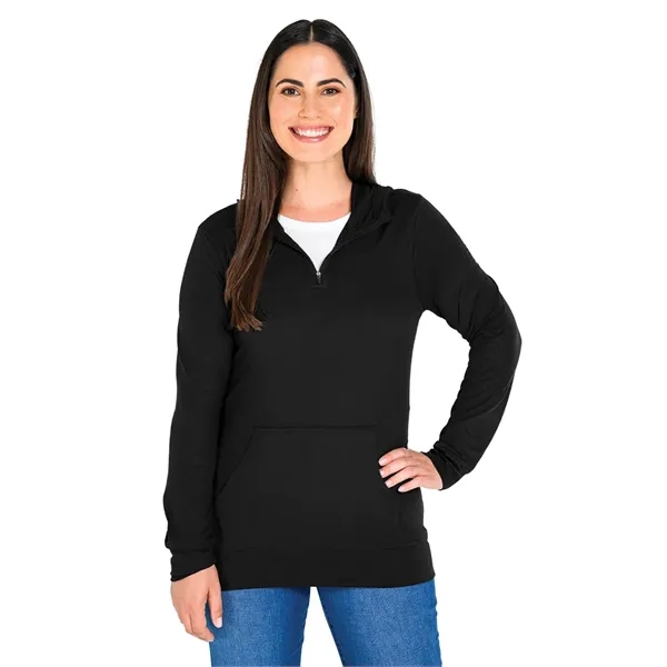Our comfortable Women's Pulse Performance Quarter Zip Hoodie, has UV protection,... from ASI 44620 Charles River Apparel