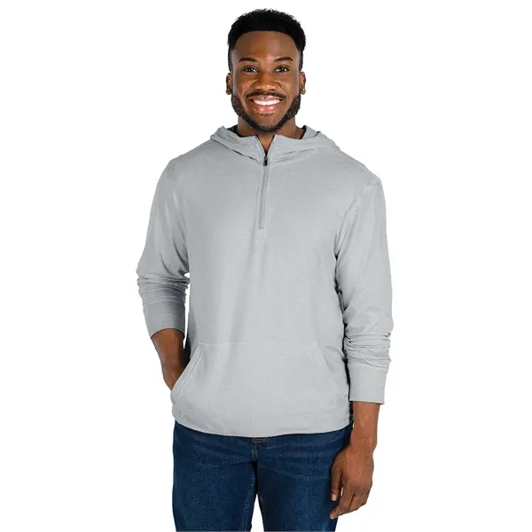 Our comfortable Men's Pulse Performance Quarter Zip Hoodie, has UV protection,... from ASI 44620 Charles River Apparel