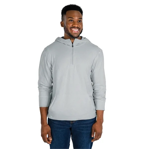 Our comfortable Men's Pulse Performance Quarter Zip Hoodie, has UV protection,... from ASI 44620 Charles River Apparel